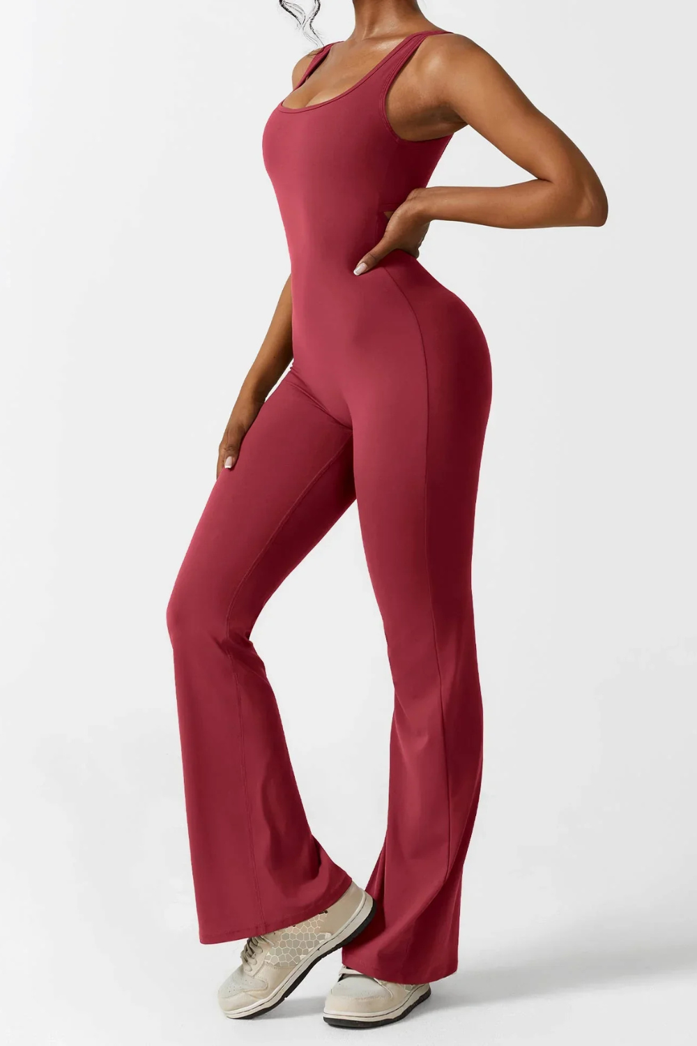 Kaelie - Sleek Flared Bodysuit