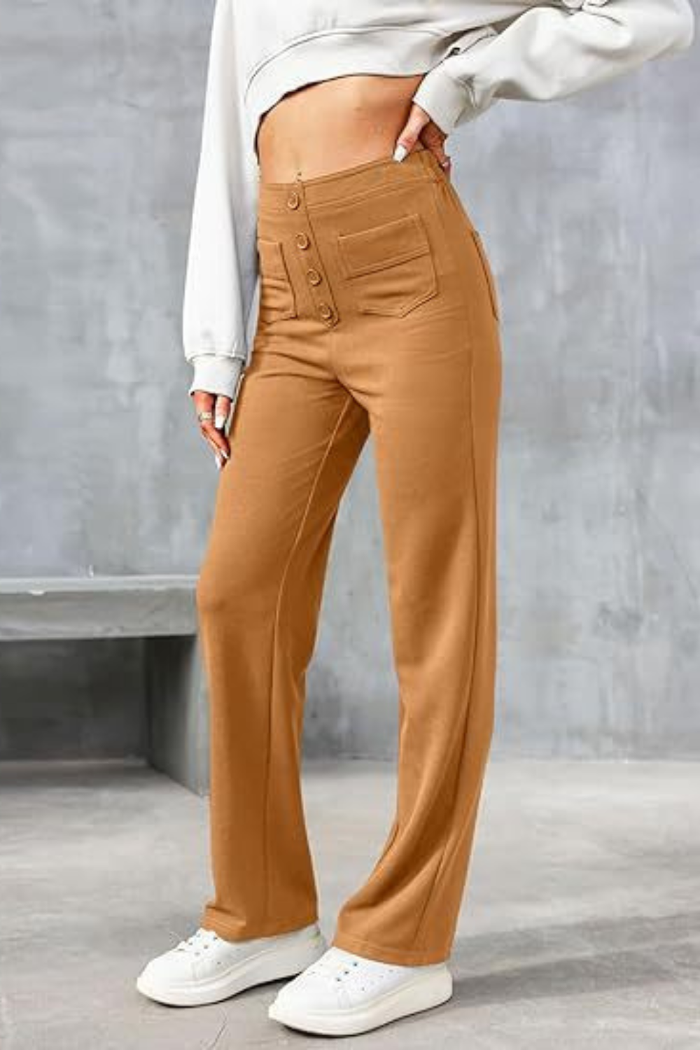 JANESSA - HIGH-WAIST PANTS