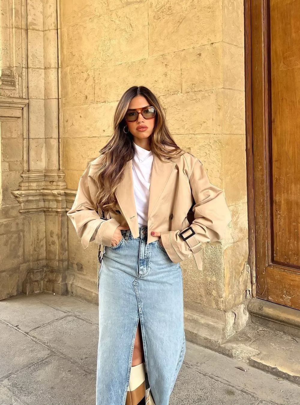 LEANDRA - CHIC CROPPED COAT