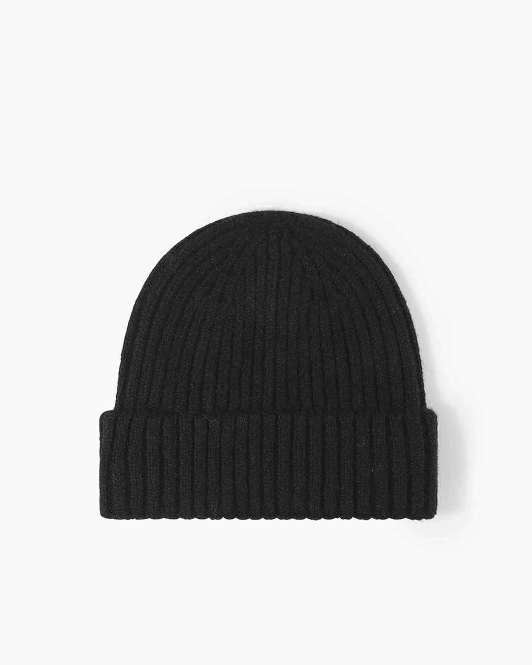 WOOL-BLEND LUXE RIBBED BEANIE