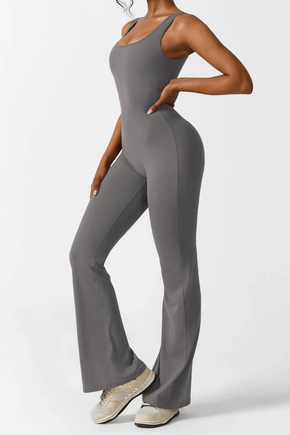 Kaelie - Sleek Flared Bodysuit