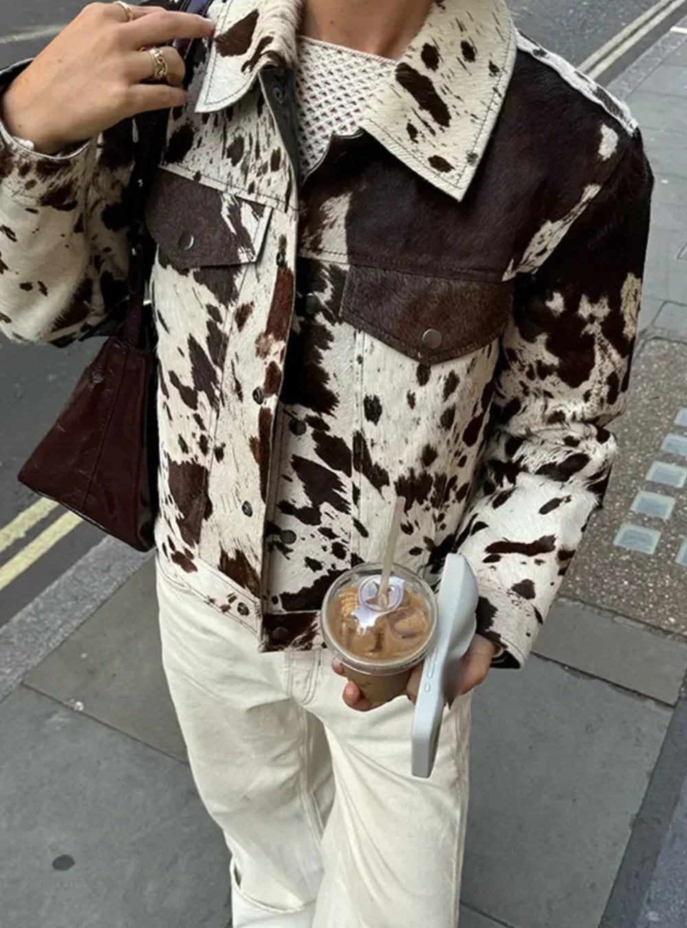 MOLLIE - COW PRINT JACKET