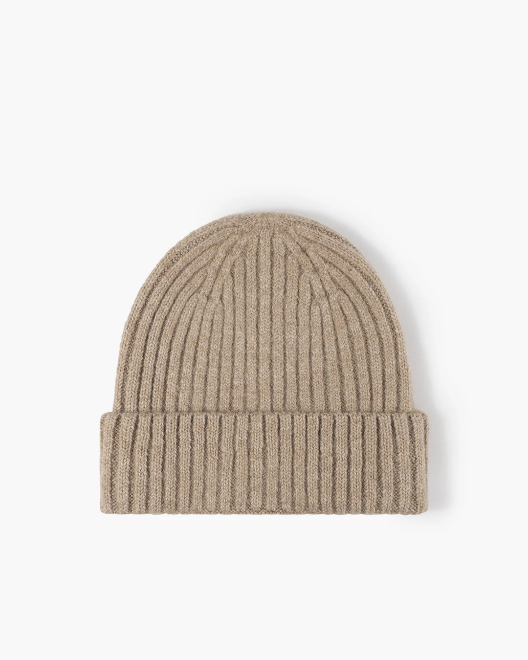 WOOL-BLEND LUXE RIBBED BEANIE