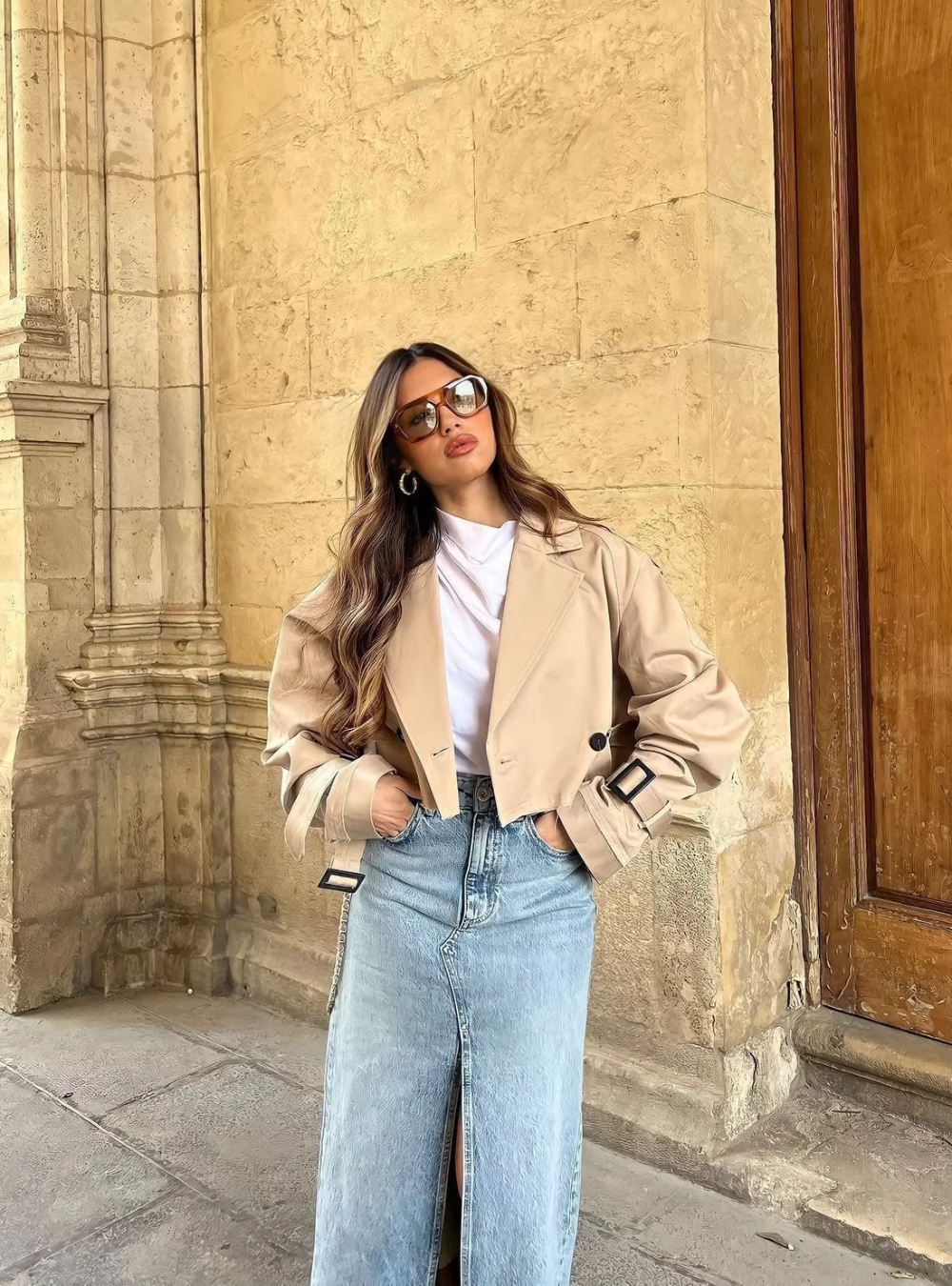 LEANDRA - CHIC CROPPED COAT