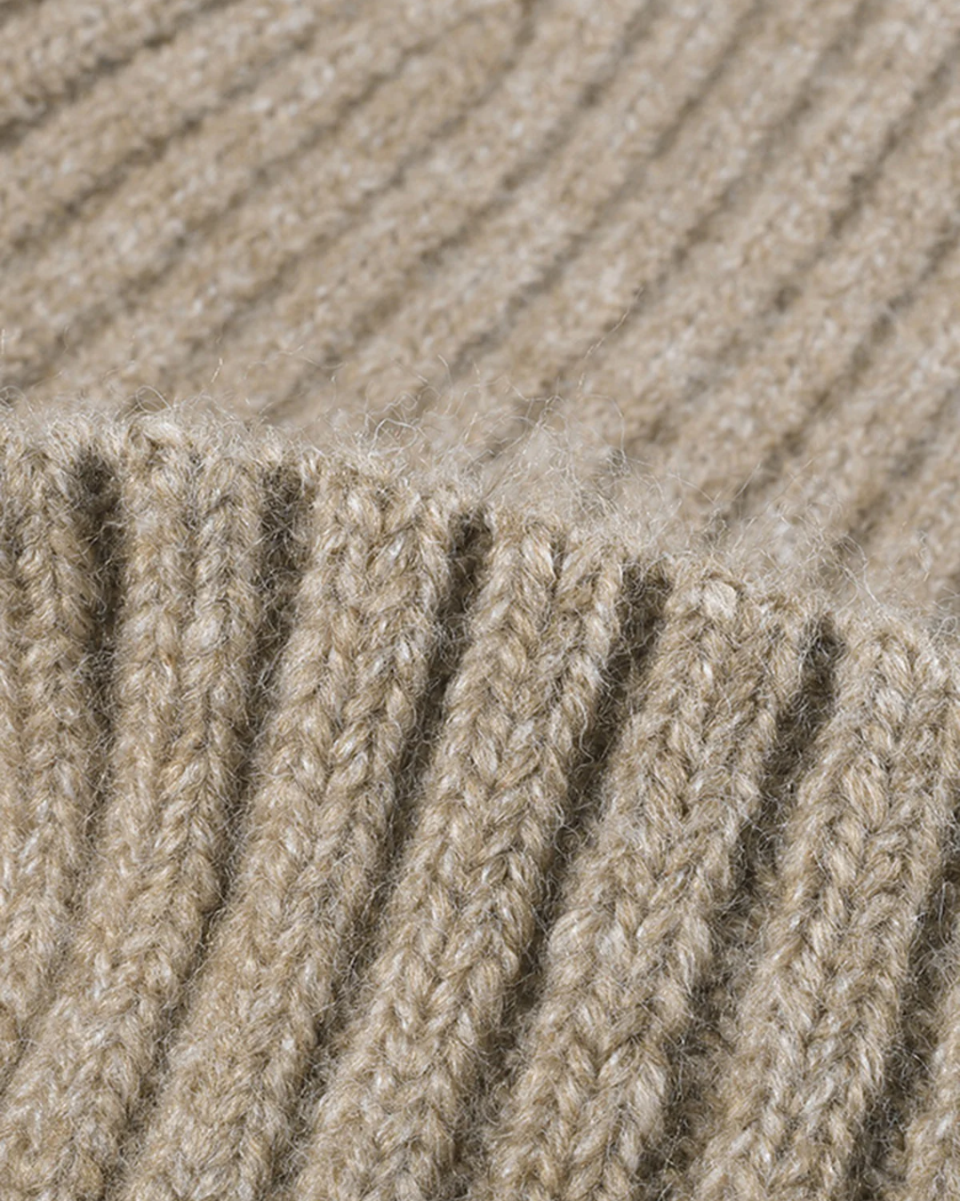 WOOL-BLEND LUXE RIBBED BEANIE