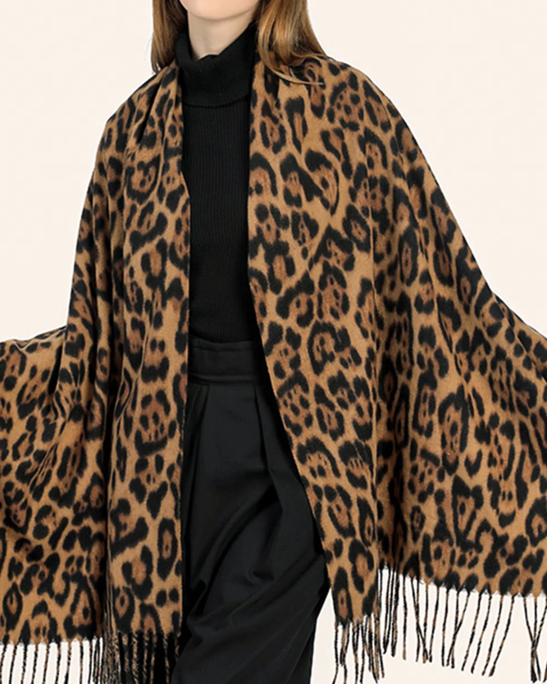 LEOPARD PRINT SCARF