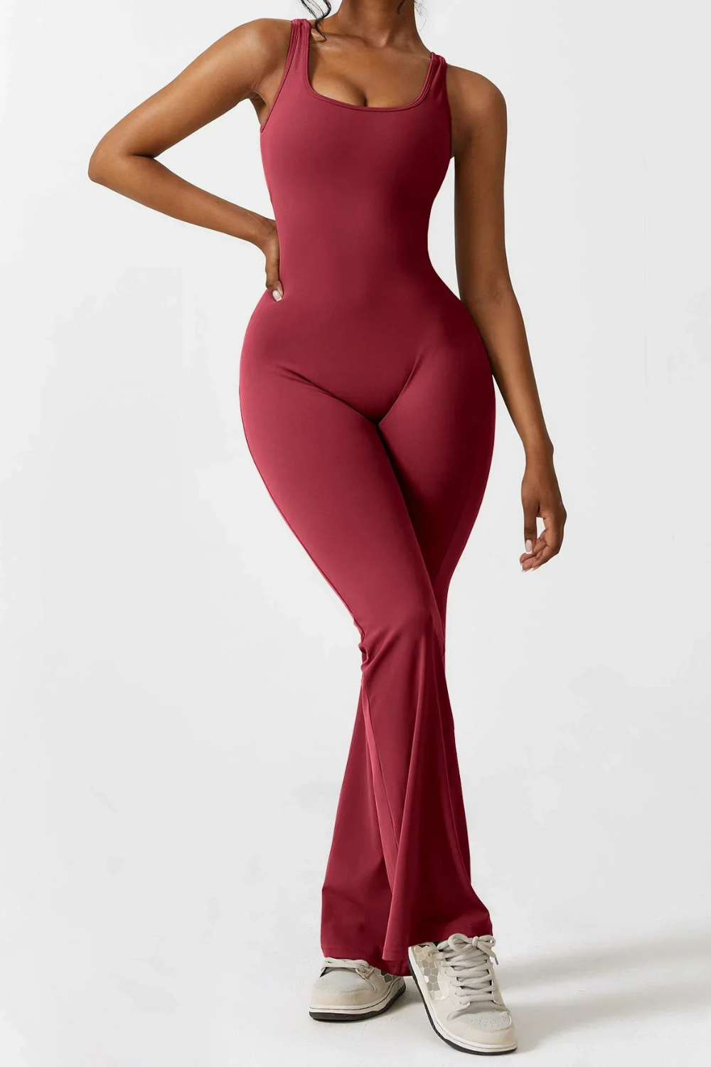 Kaelie - Sleek Flared Bodysuit