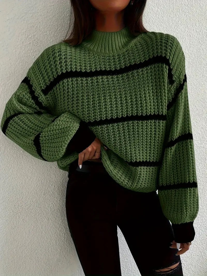 Clarisse™ - Cozy Striped Sweater