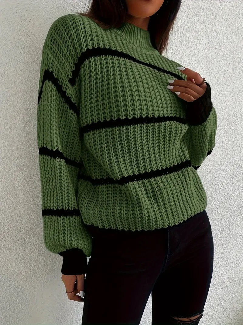 Clarisse™ - Cozy Striped Sweater