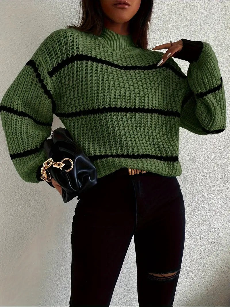 Clarisse™ - Cozy Striped Sweater