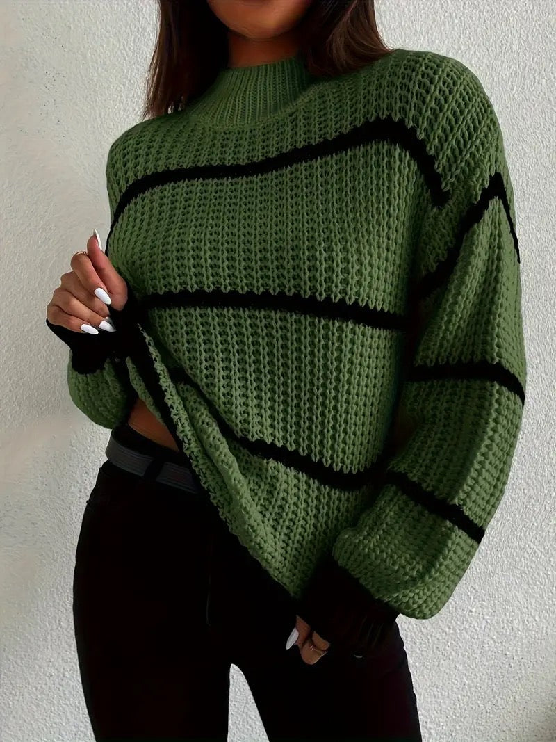 Clarisse™ - Cozy Striped Sweater