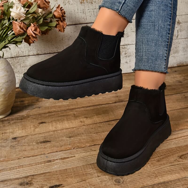 Christine™ - Faux Fur Chelsea Boots