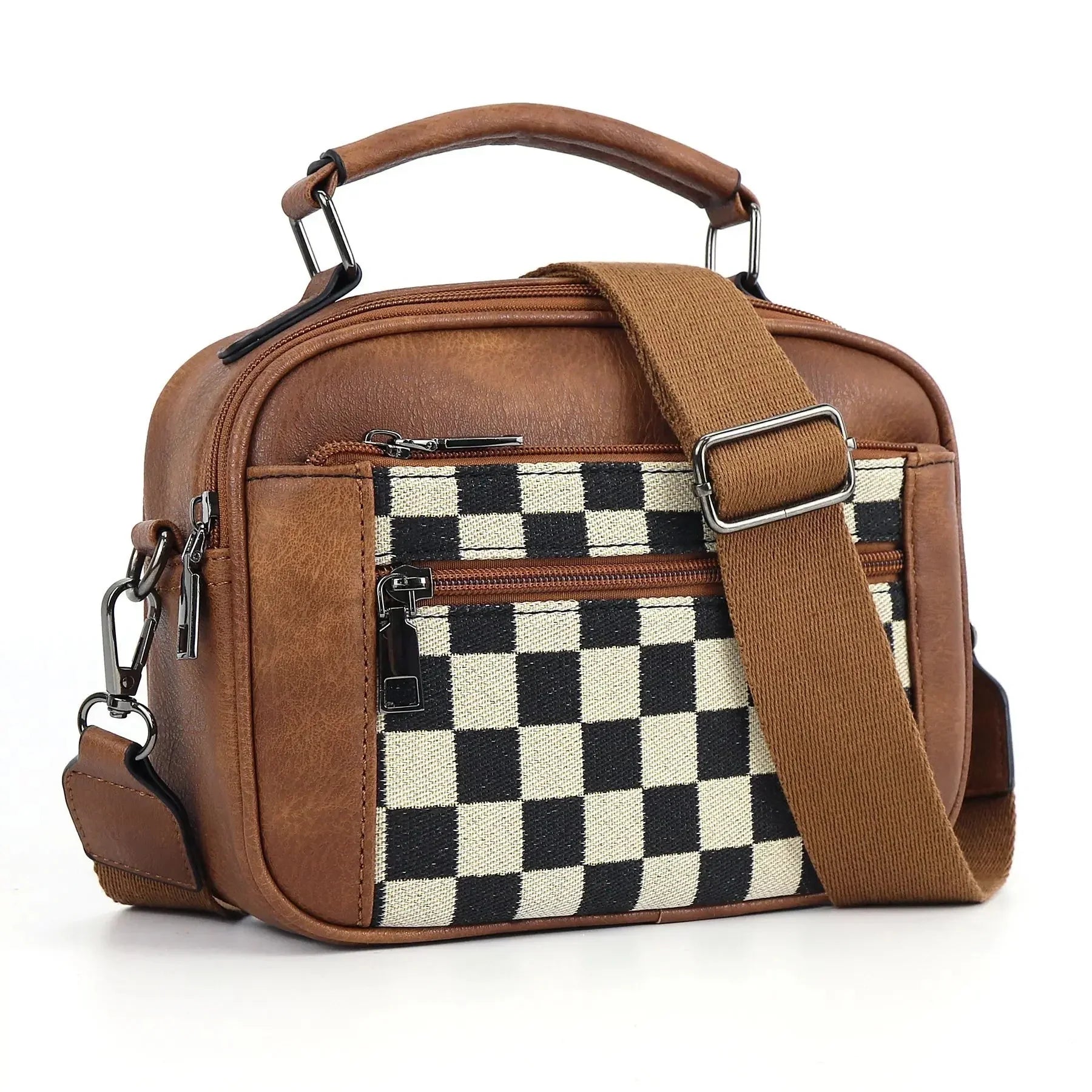 ELEANOR - CHESSBOARD CROSSBODY BAG