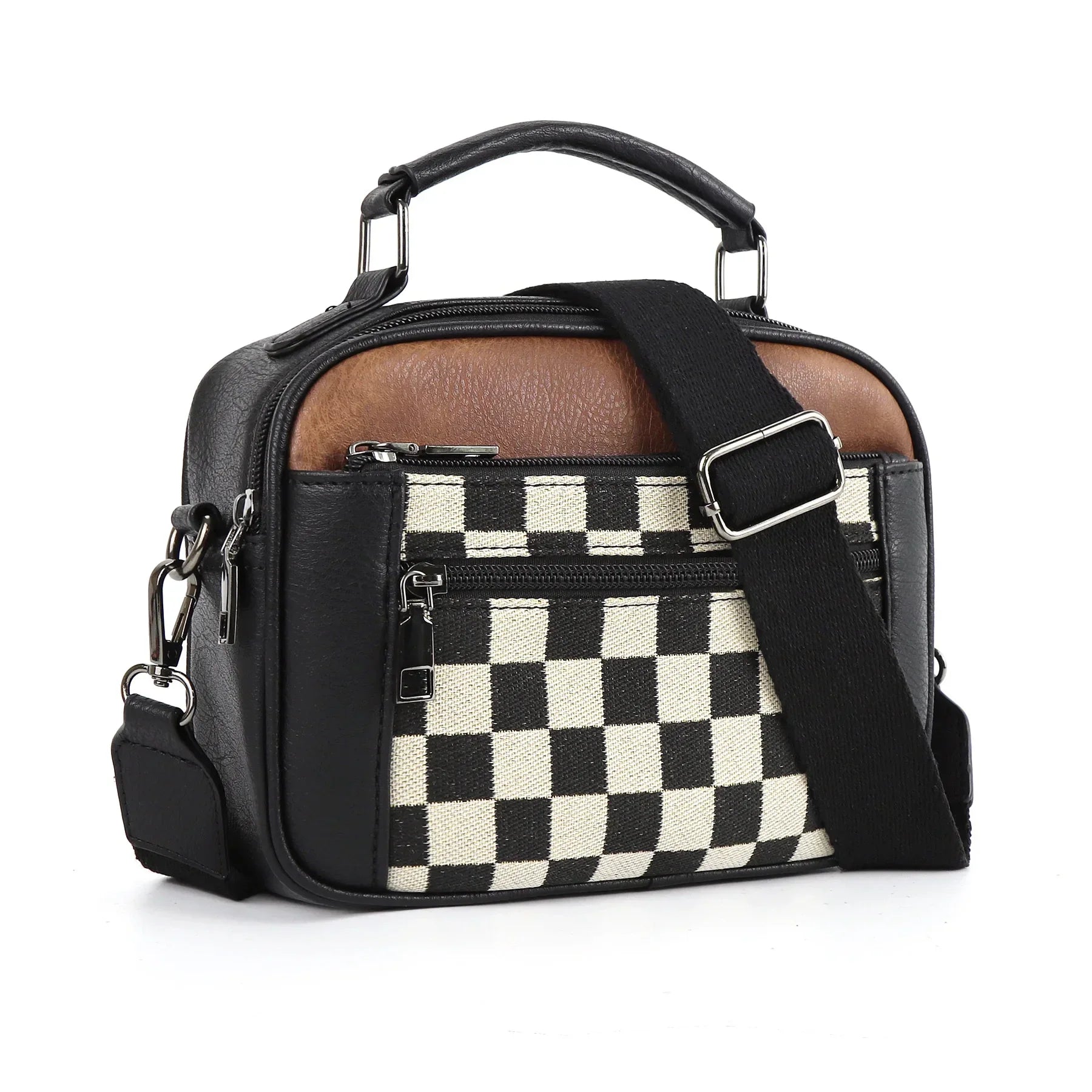 ELEANOR - CHESSBOARD CROSSBODY BAG