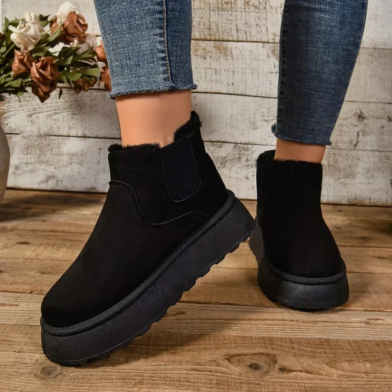 Christine™ - Faux Fur Chelsea Boots