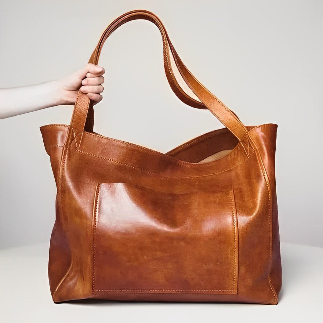 Ava™ - Vintage Leather Shoulder Bag - Mia Montreal