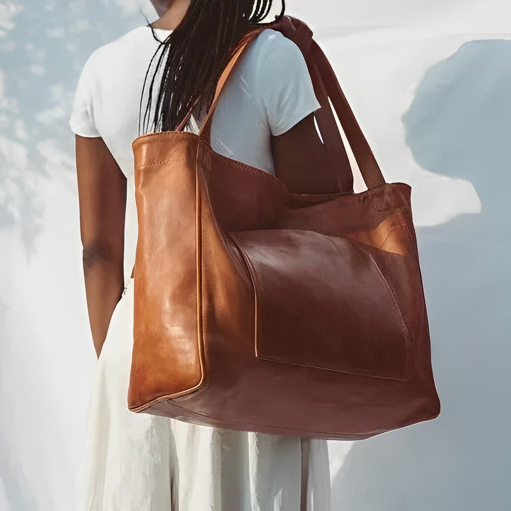 Ava™ - Vintage Leather Shoulder Bag - Mia Montreal