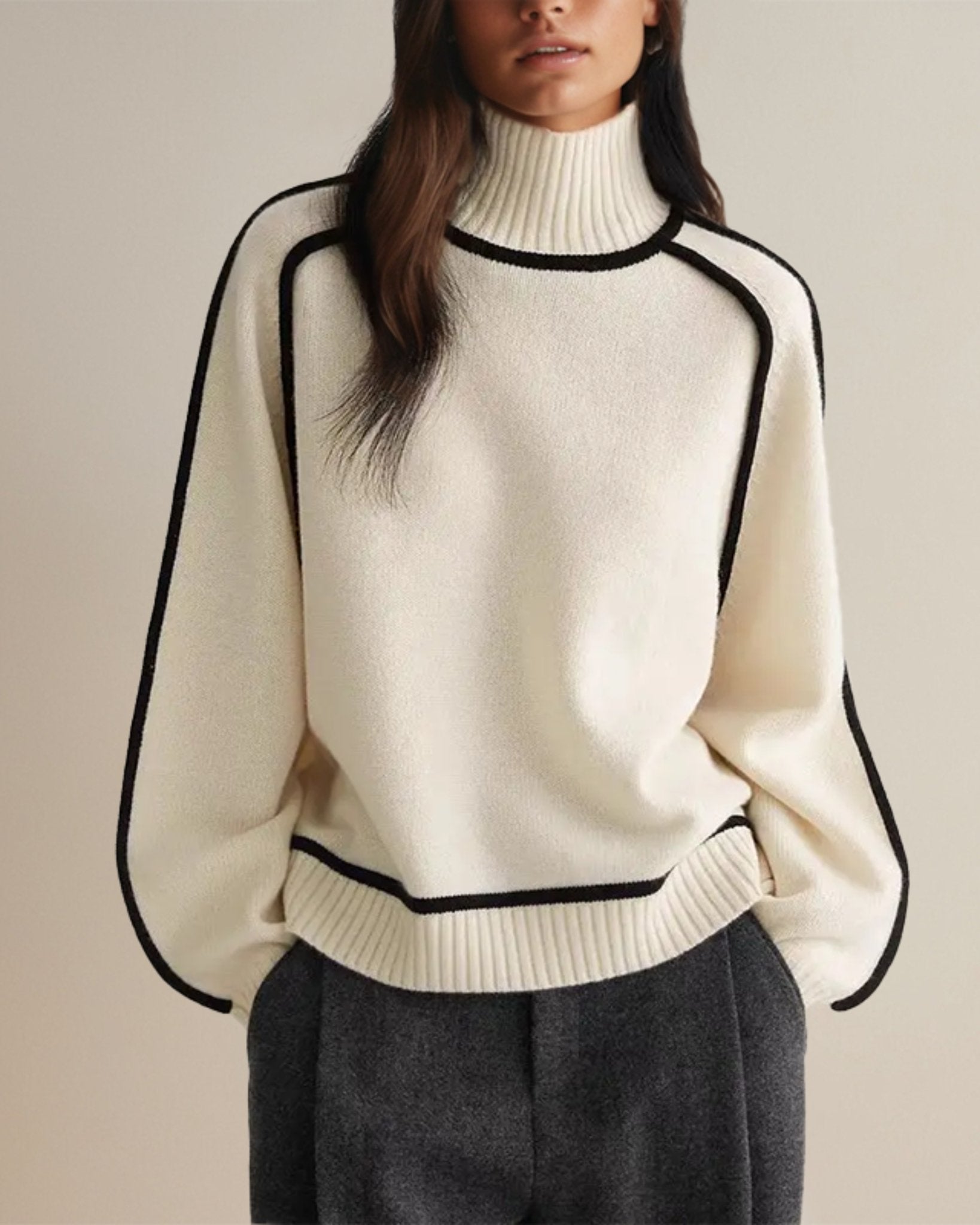 Charlie™ - Chic Turtleneck Sweater - Mia Montreal