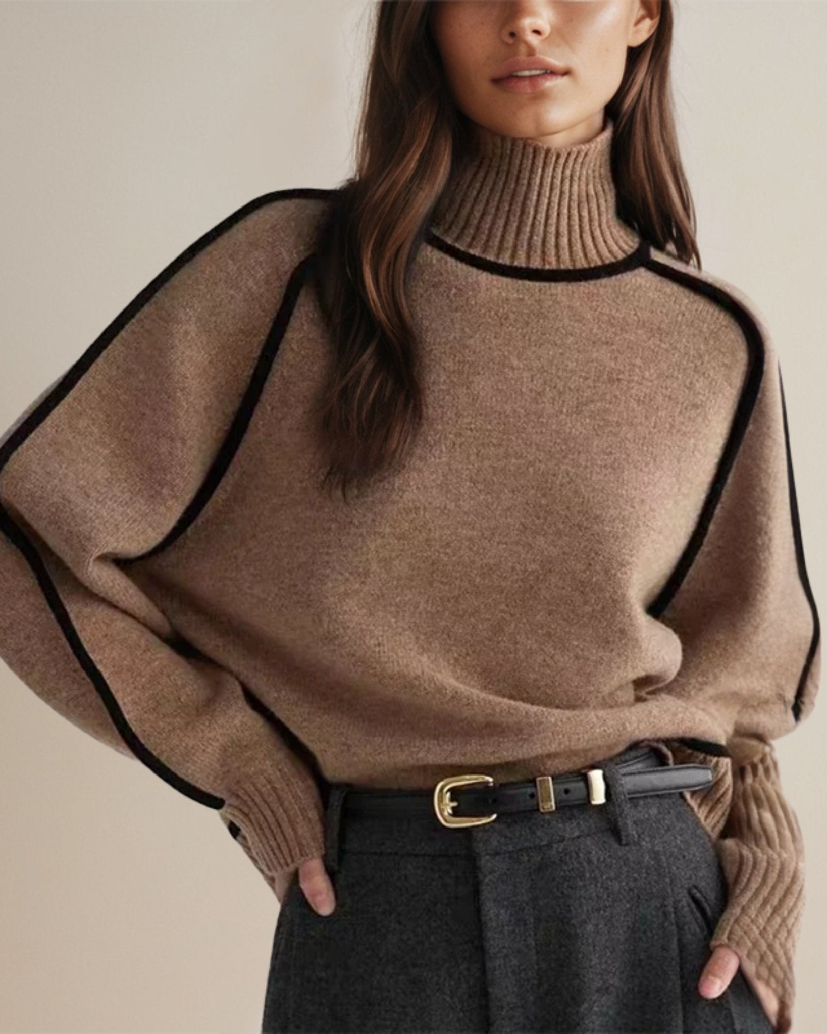 Charlie™ - Chic Turtleneck Sweater - Mia Montreal