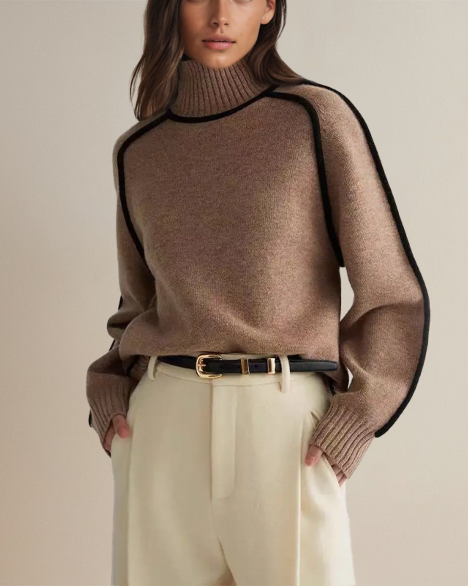 Charlie™ - Chic Turtleneck Sweater - Mia Montreal