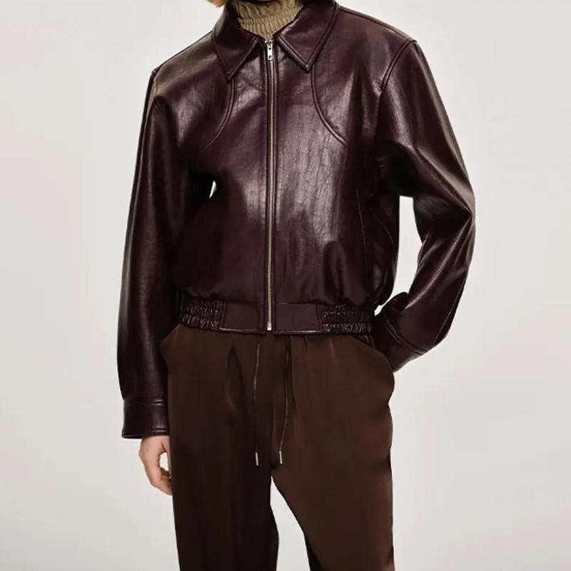 Hazeline™ - Burgundy Chic Leather