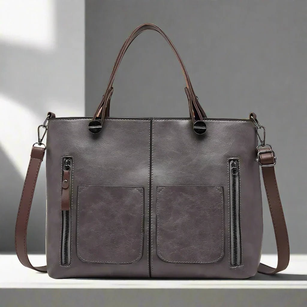 Maya™ - Timeless Vintage Leather Bag - Mia Montreal