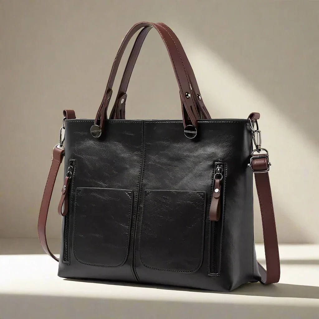 Maya™ - Timeless Vintage Leather Bag - Mia Montreal