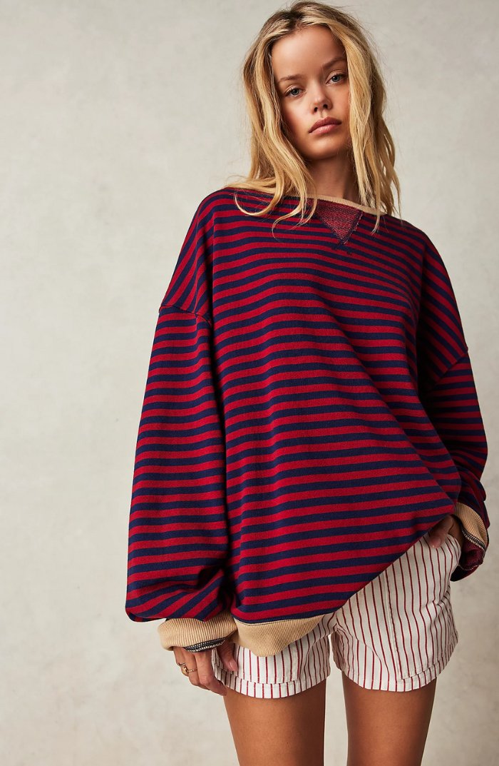 Olivia™ - Cozy Striped Sweater - Mia Montreal