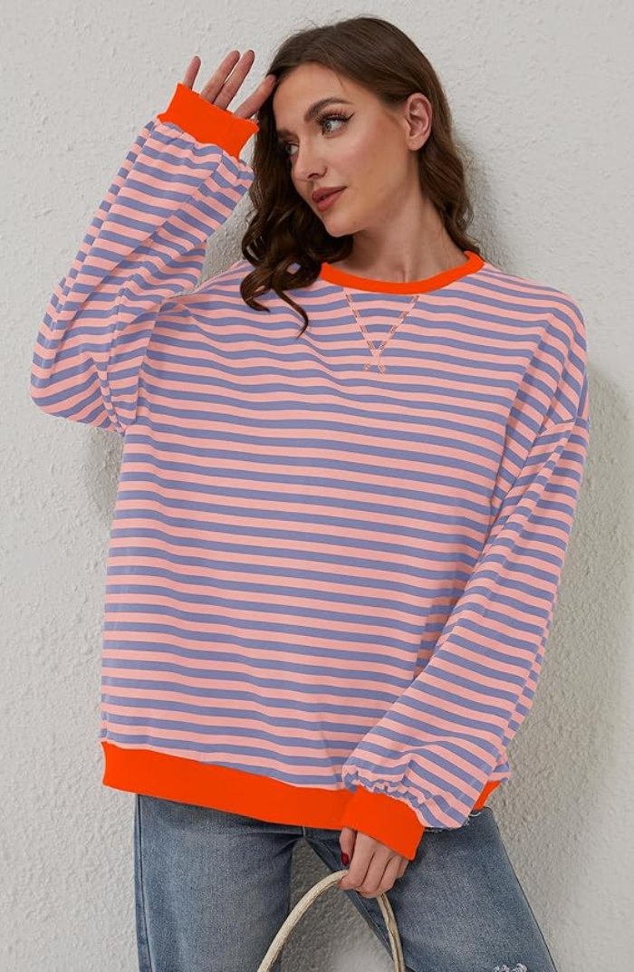 Olivia™ - Cozy Striped Sweater - Mia Montreal