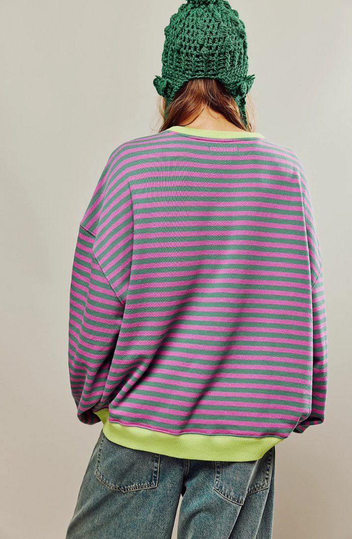 Olivia™ - Cozy Striped Sweater - Mia Montreal