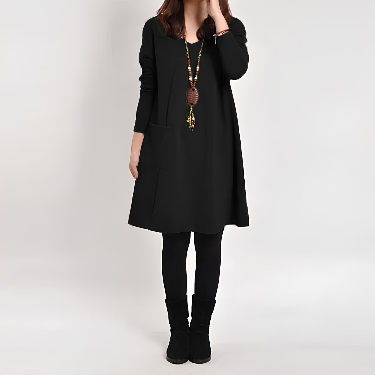 Stella™ - Chic Comfort Pocket Dress - Mia Montreal